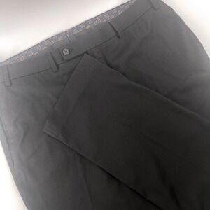 Lauren Ralph Lauren Men Black Flat Front Dress Pants Size 36W x 32L‎